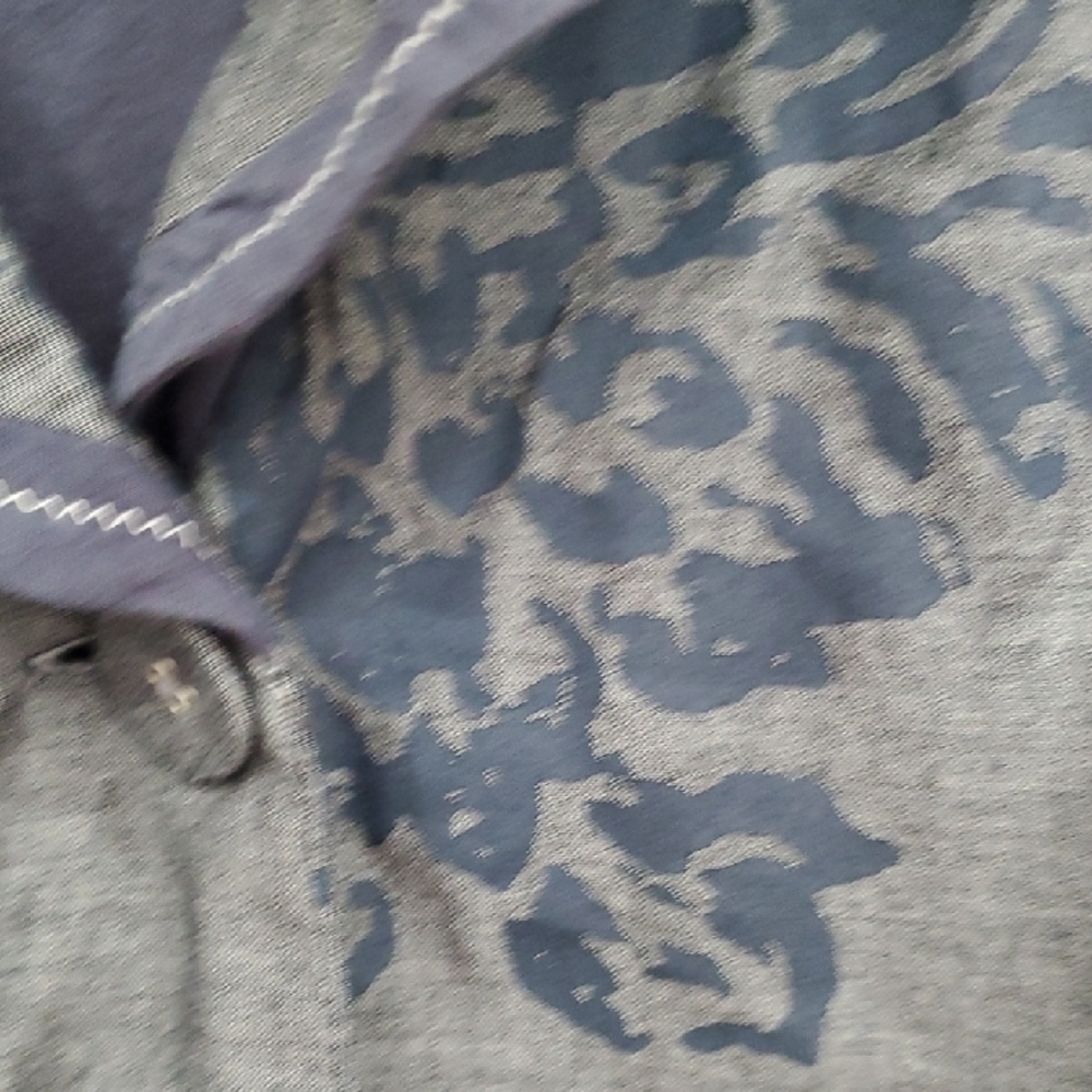 Coldwater Creek Women's Navy Floral Belted Blazer 10p - Picture 4 of 16